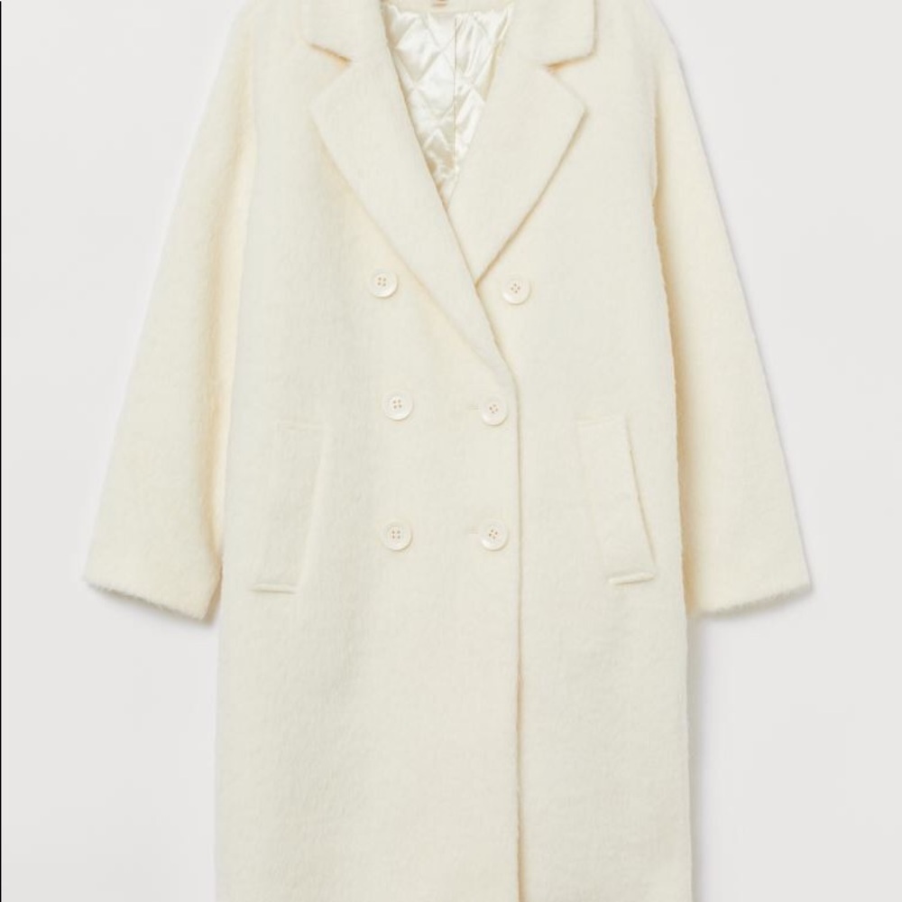 H&M cream coat